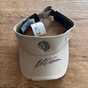 Beige World Golf Championship Visor -  Retief Goosen